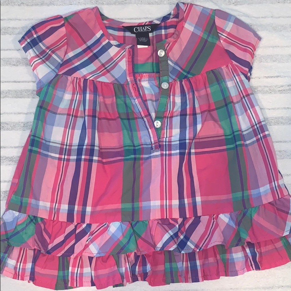 Chaps 24M plaid shirt